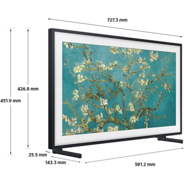 Samsung TV, 32 Inch Frame Art Mode QLED Full HD - QE32LS03CBUXXU - Naamaste London Homewares - 2