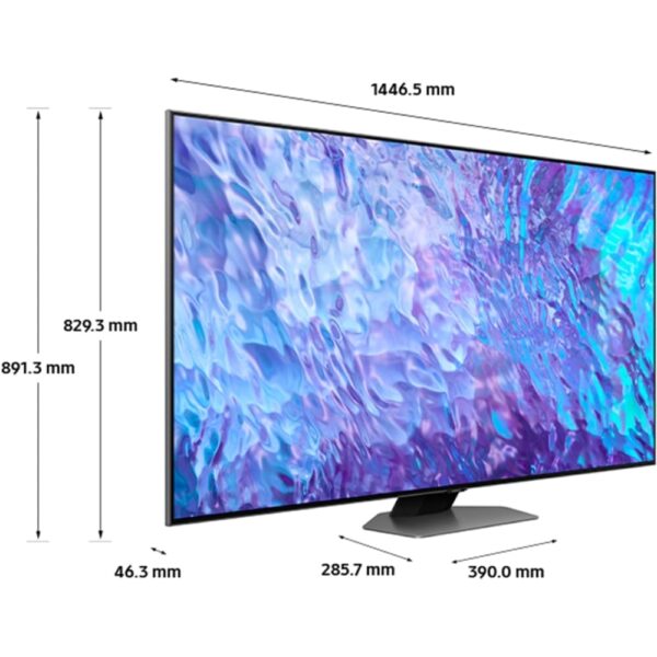 Samsung TV, 65 Inch QLED 4K HDR Smart - Q80C QE65Q80CATXXU - Naamaste London Homewares - 12