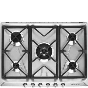 Stainless Steel Smeg Gas Hob 5 Burner Victoria - SR975XGH - Naamaste London Homewares - 1