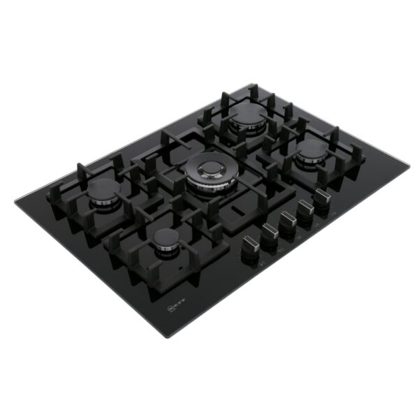 Neff 5 Burner Gas Hob Black Tempered Glass - T27CS59S0 N70 - Naamaste London Homewares - 3