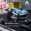 90cm Neff 5 Burner Gas Hob Black on Glass - T29TS79N0 - Naamaste London Homewares - 7