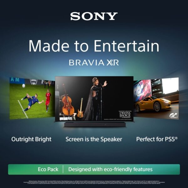 Sony TV, 65 Inch OLED 4K Ultra HD HDR - A80L Series XR65A80LU - Naamaste London Homewares - 2