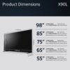 Sony TV, 98 Inch Smart LED 4K Ultra HD - X90L Series XR98X90LU - Naamaste London Homewares - 16