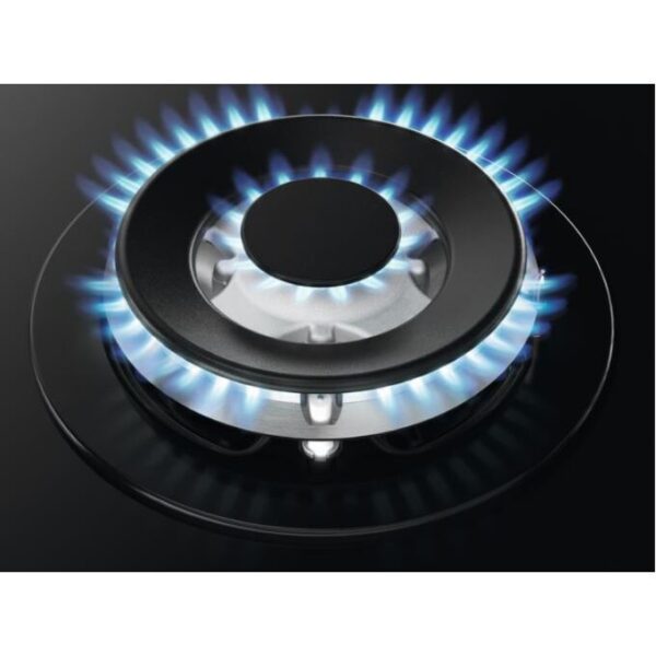 Zanussi Gas Hob 5 Burner Black Frameless - ZGGN755K - Naamaste London Homewares - 4