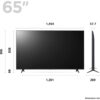LG Smart TV, 65 Inch LED 4K UHD - 65UR80006LJ - Naamaste London Homewares - 2