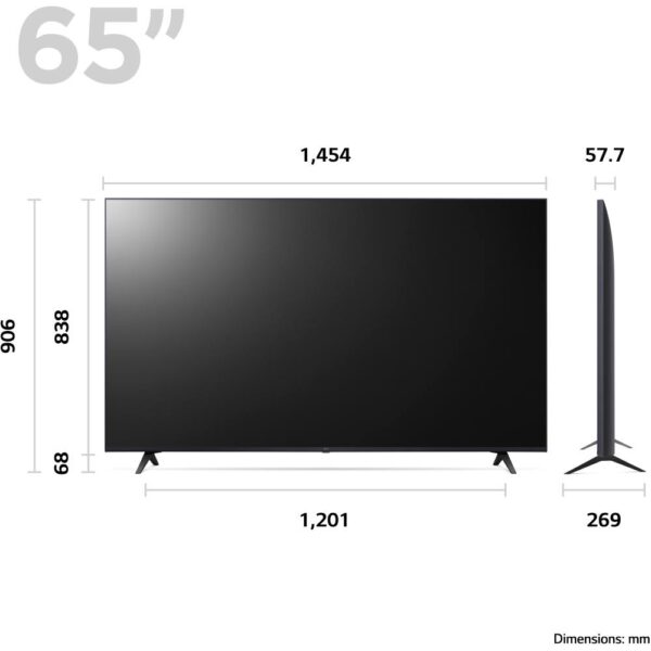 LG Smart TV, 65 Inch LED 4K UHD - 65UR80006LJ - Naamaste London Homewares - 2
