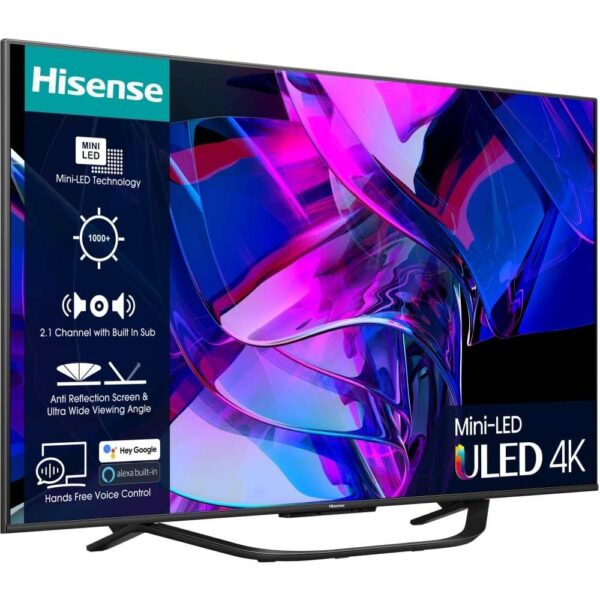 Hisense TV, 75 Inch Mini LED 4K Ultra HD - U7 Series 75U7KQTUK - Naamaste London Homewares - 11