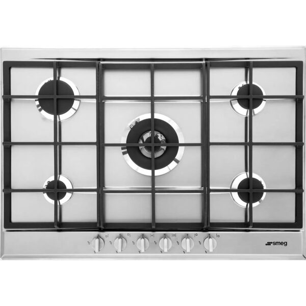 Cucina Smeg Gas Hob 5 Burner Stainless Steel - P272XGH - Naamaste London Homewares - 1