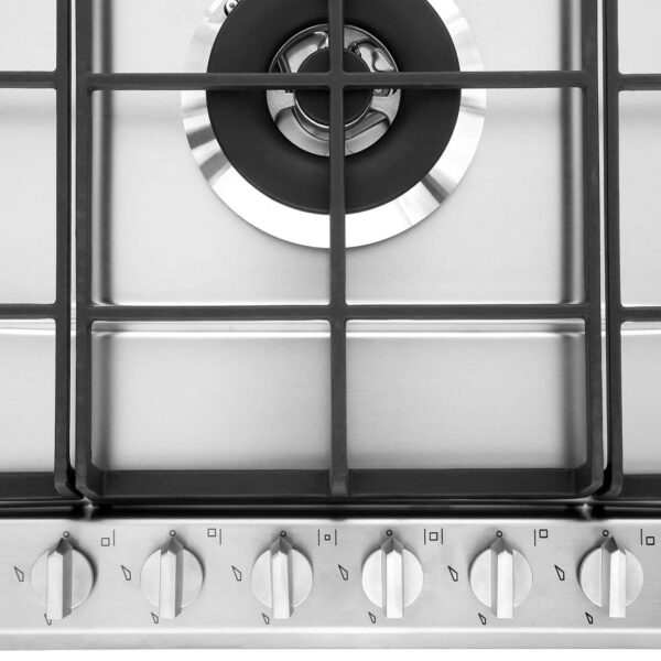 Cucina Smeg Gas Hob 5 Burner Stainless Steel - P272XGH - Naamaste London Homewares - 6