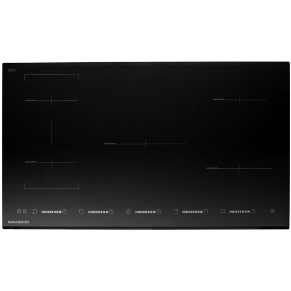 90cm 4 Zone Induction Hob Eclipse, Black - Rangemaster RMB90HPEIBLGL - Naamaste London Homewares - 1