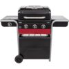 3 Burner Hybrid BBQ Grills Gas2Coal, Black - Char-Broil 140723 - Naamaste London Homewares - 1