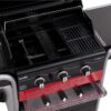 3 Burner Hybrid BBQ Grills Gas2Coal, Black - Char-Broil 140723 - Naamaste London Homewares - 8