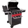 3 Burner Hybrid BBQ Grills Gas2Coal, Black - Char-Broil 140723 - Naamaste London Homewares - 3