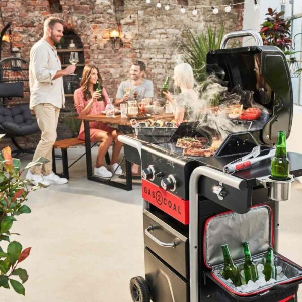 2 Burner Hybrid BBQ Grills, Black - Char-Broil 140924 - Naamaste London Homewares - 6