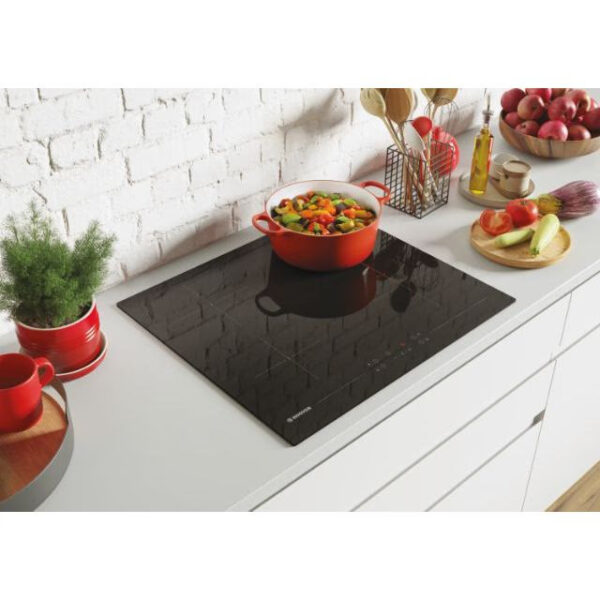 60cm 4 Zone Electric Ceramic Hob, Black on Glass - Hoover HH64BVT - Naamaste London Homewares - 6