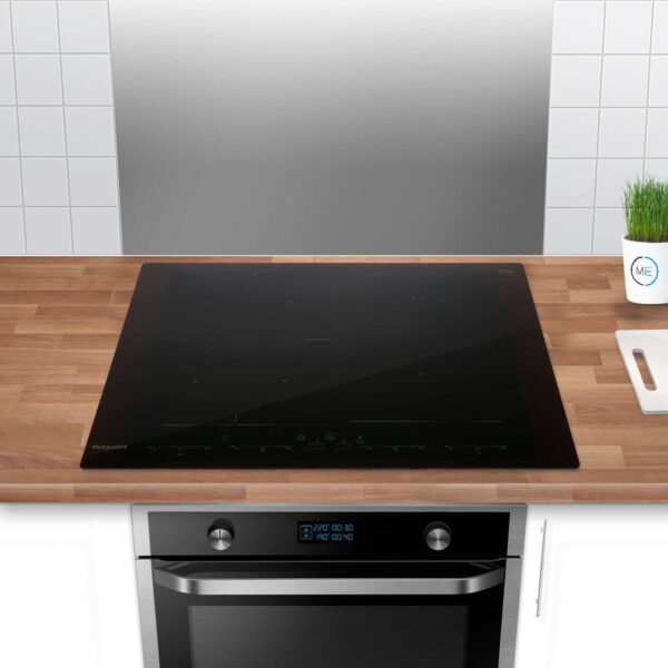 60cm 4 Zone Induction Hob, Black - Hotpoint ACO 654 NE - Naamaste London Homewares - 10