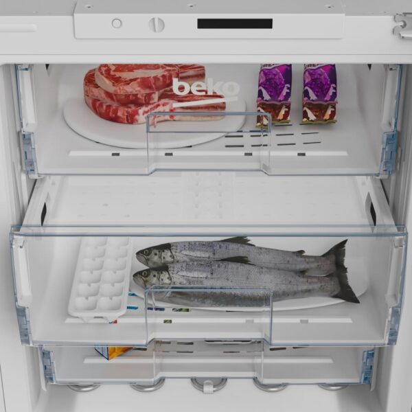 94L Sliding Hinge Integrated Freezer, White - Beko BSF4682 - Naamaste London Homewares - 4