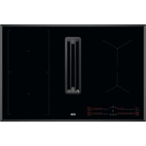 80cm Black Vented Hob , A+ Rated - AEG CCE84543FB - Naamaste London Homewares - 1