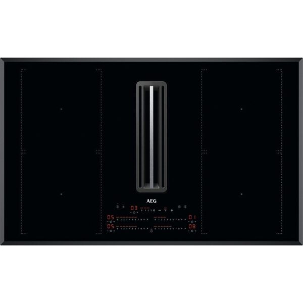 83cm Vented Induction Hob, Black, A+ Rated - AEG CDE84751FB - Naamaste London Homewares - 1