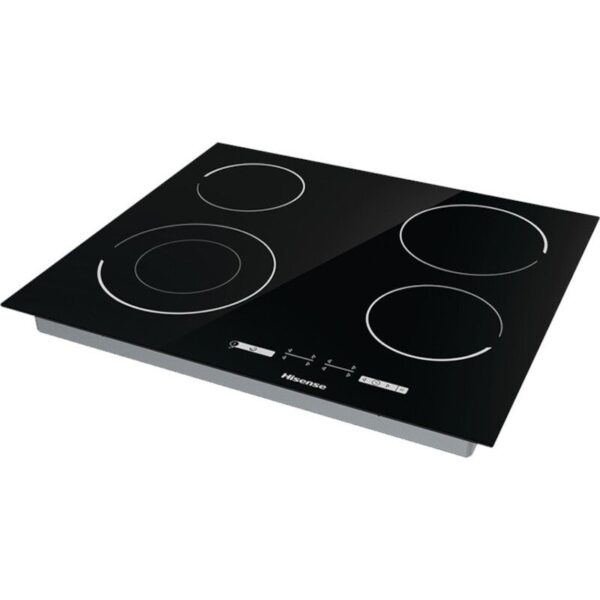 60cm Black 4 Zone Ceramic Hob - Hisense E6432C - Naamaste London Homewares - 3