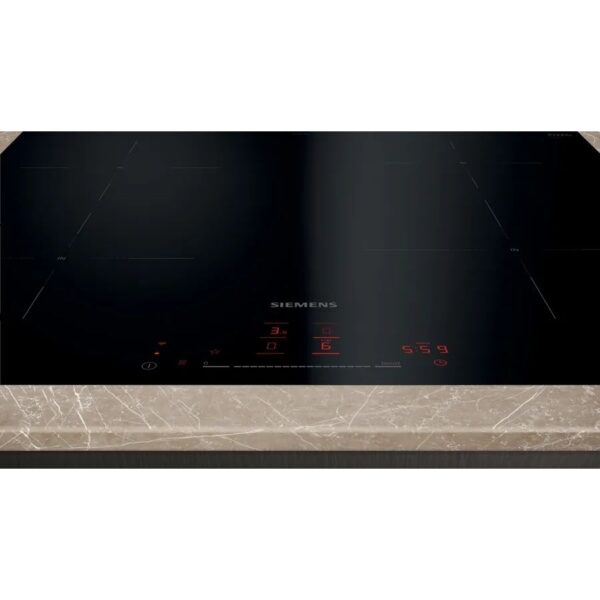 60cm 4 Zone Induction Hob, Black - Siemens EH601HEB1E iQ100 - Naamaste London Homewares - 2