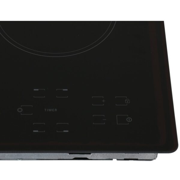 58cm Black 4 Zone Electric Ceramic Hob - Hotpoint HR612CH - Naamaste London Homewares - 5