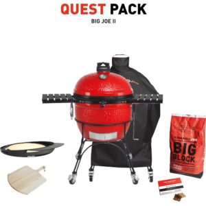 Big Joe 2 Charcoal BBQ Grills with Quest Pack, Red - Kamado Joe - Naamaste London Homewares - 1