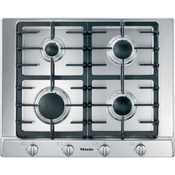 65cm 4 Burner Gas Hob Stainless Steel - Miele KM2010 - Naamaste London Homewares - 1