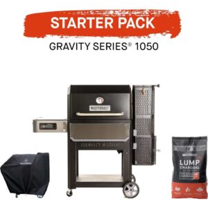 Gravity 1050 Charcoal BBQ Grills, with Starter Pack, Black - Masterbuilt - Naamaste London Homewares - 1