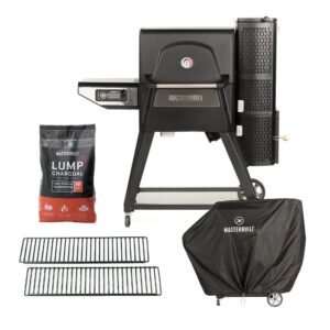 Fed 24" 560 Charcoal BBQ Grills with Warming Racks, Grill Cover and Charcoal Pack - Masterbuilt MB20041020 - Naamaste London Homewares - 1