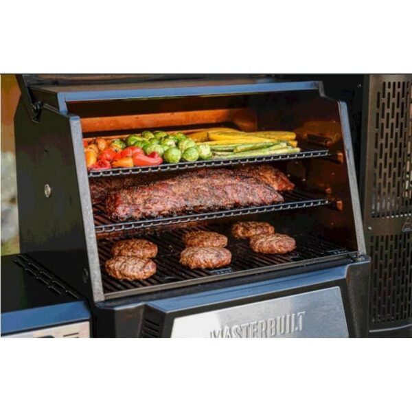 Fed 24" 560 Charcoal BBQ Grills with Warming Racks, Grill Cover and Charcoal Pack - Masterbuilt MB20041020 - Naamaste London Homewares - 15