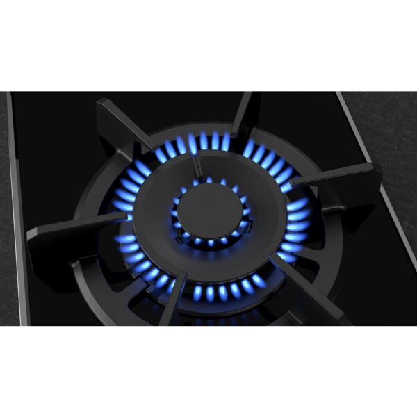 90cm Domino Neff Gas Hob Single Burner, Black on Glass - N23TS19N0 N90 - Naamaste London Homewares - 3