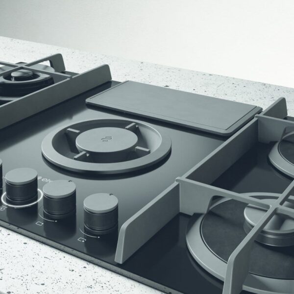 NikolaTesla Vented Hob, Black Glass - Elica NT-FLAME-BLK-RC - Naamaste London Homewares - 3