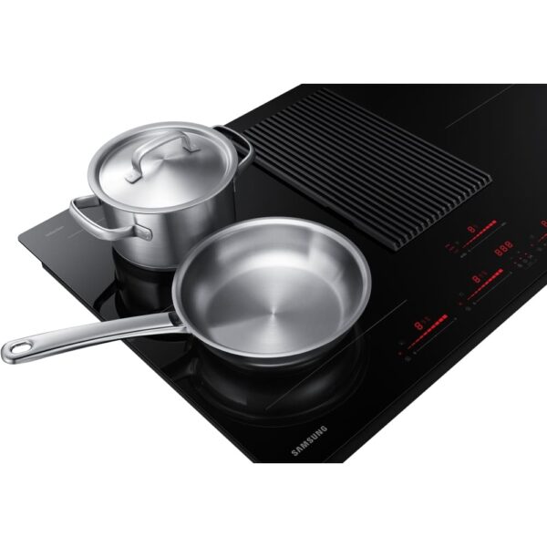 83cm Black Vented Induction Hob, Frameless - Samsung NZ84T9747VK - Naamaste London Homewares - 9