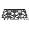 60cm Smeg Gas Hob 4 Burner Stainless Steel - PGF64-4 - Naamaste London Homewares - 1