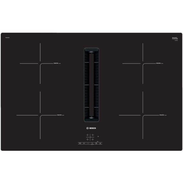 80cm Vented Induction Hob, Frameless, B Rated - Bosch PIE811B15E Series 4 - Naamaste London Homewares - 1