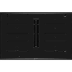 80cm Black Vented Induction Hob, with Extractor - Bosch PXX875D67E Series 8 - Naamaste London Homewares - 1