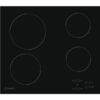 58cm Black 4 Zone Electric Ceramic Hob - Indesit RI161C - Naamaste London Homewares - 1