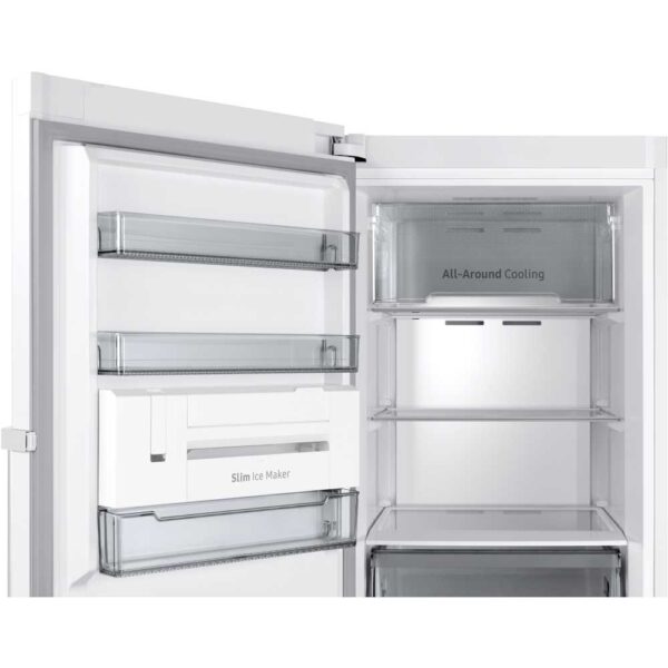 White One Door WiFi Fridge, Tall Freezer - Samsung - Naamaste London Homewares - 16