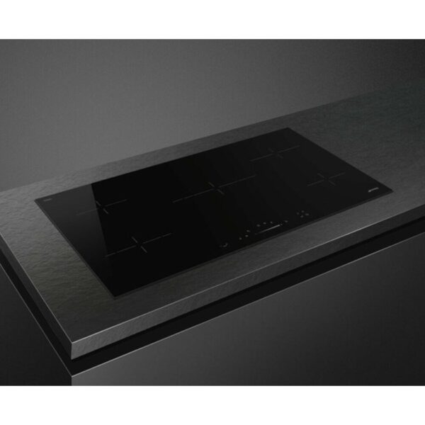 90cm 5 Zone Electric Ceramic Hob, Black Frameless - Smeg SE495ETD Naamaste London Homewares - 2