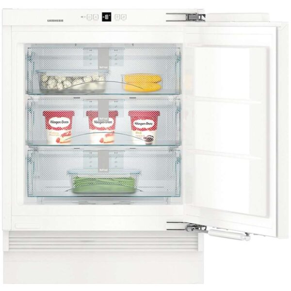 60cm No Frost Built-Under Integrated Freezer, White - Liebherr SUIGN1554 - Naamaste London Homewares - 4
