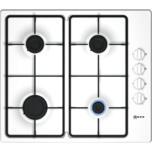 60cm White 4 Burner Gas Hob - Neff T26BR46W0 - Naamaste London Homewares - 1