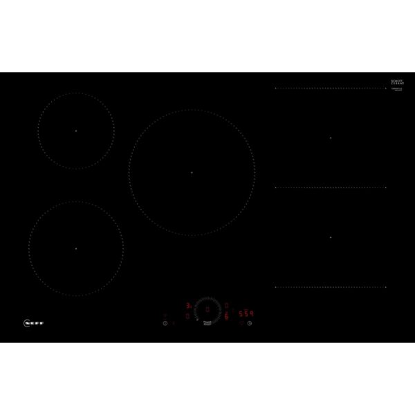 80cm 5 Zone Neff Induction Hob, Black - T58PHW1L0 N70 - Naamaste London Homewares - 3