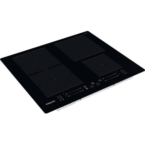 59cm Black 4 Zone Induction Hob, Frameless - Hotpoint TS 5760F NE - Naamaste London Homewares - 2