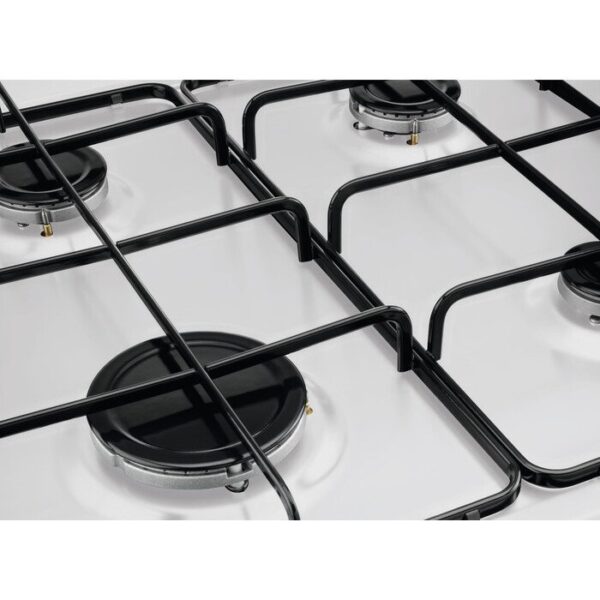 59cm Zanussi Gas Hob 4 Burner White - ZGNN640W - Naamaste London Homewares - 5