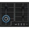 60cm 4 Burner Zanussi Gas Hob Black - ZGNN645K - Naamaste London Homewares - 1