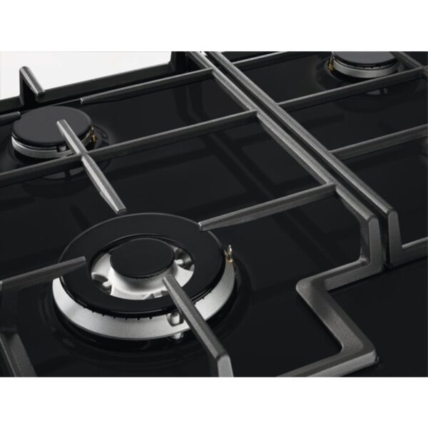 60cm 4 Burner Zanussi Gas Hob Black - ZGNN645K - Naamaste London Homewares - 2