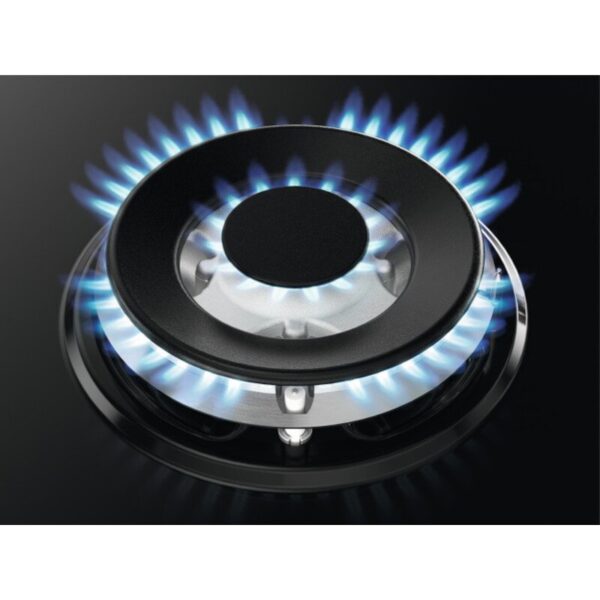 60cm 4 Burner Zanussi Gas Hob Black - ZGNN645K - Naamaste London Homewares - 3