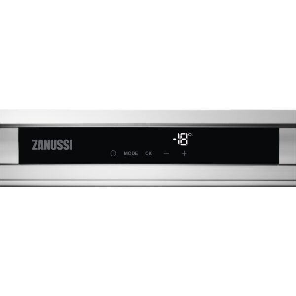 204L No Frost Built-In Freezer, Sliding Hinge, White - Zanussi ZUNN18ES1 - Naamaste London Homewares - 2