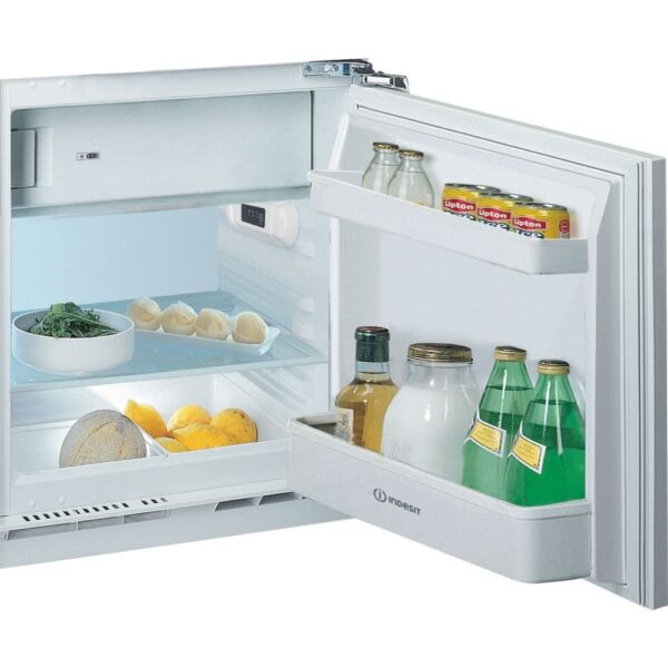 60cm Integrated Under counter Fridge with Ice Box, Stainless Steel - Indesit INBUF011 - Naamaste London Homewares - 3